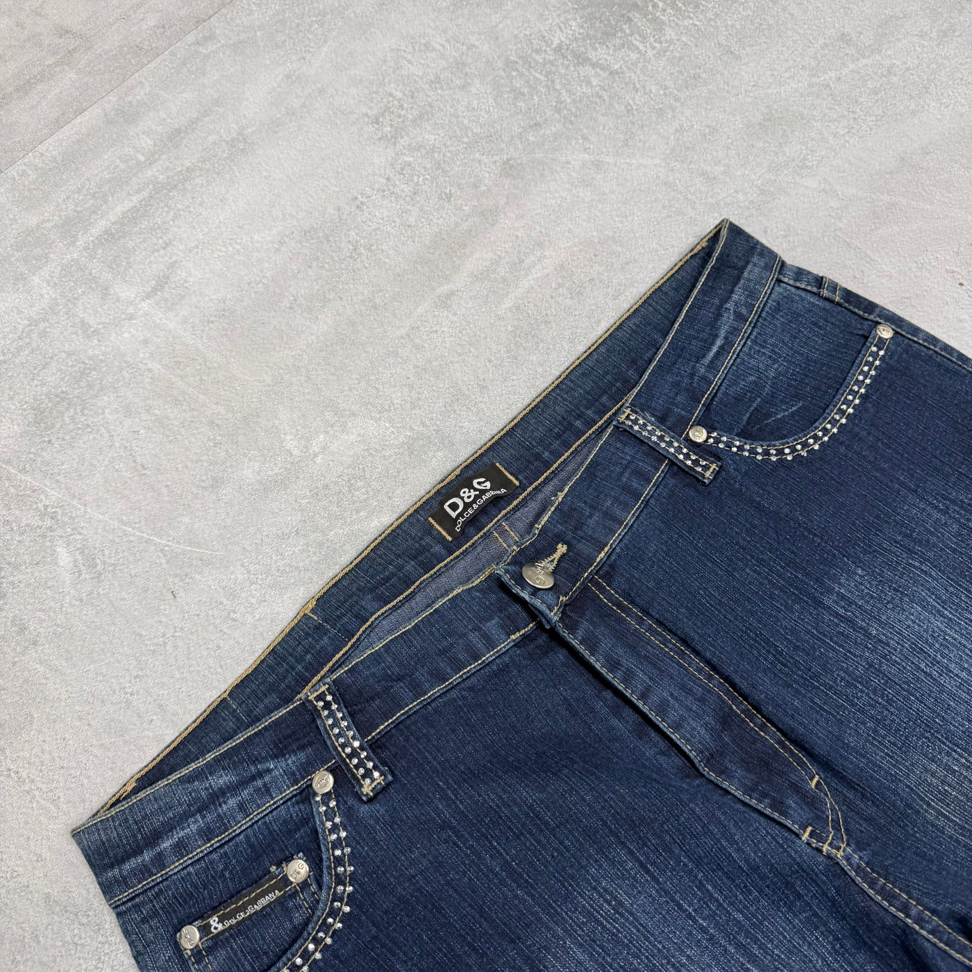 Dolce Gabana Big Print Vintage Jeans | S