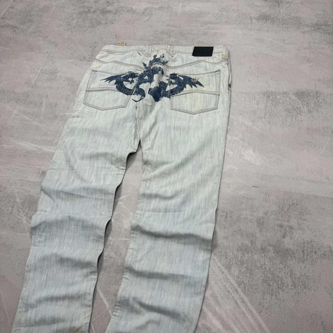 Armani Big Print Vintage Jeans | M