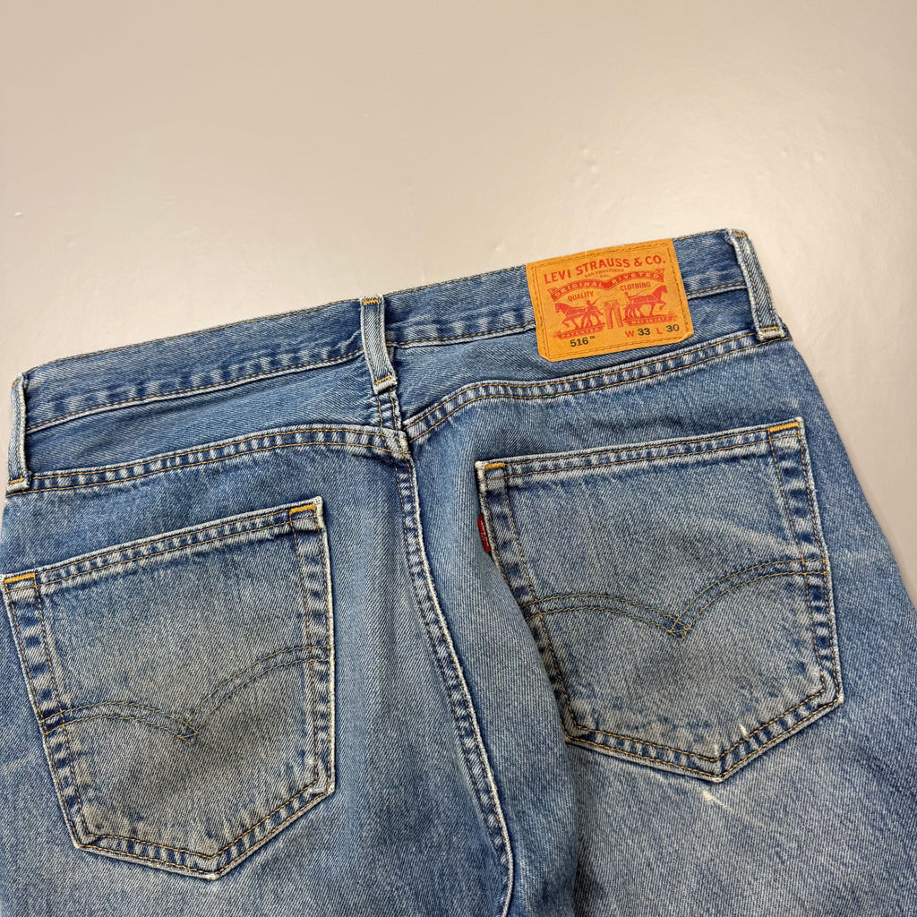 Levis 516 Washed Vintage Jeans | M