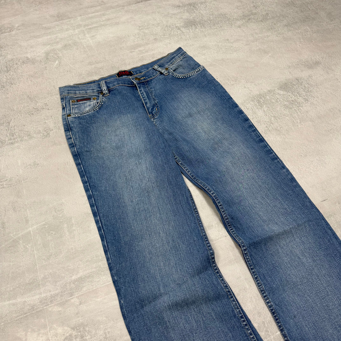 Dolce Gabana Big Print Vintage Jeans | S