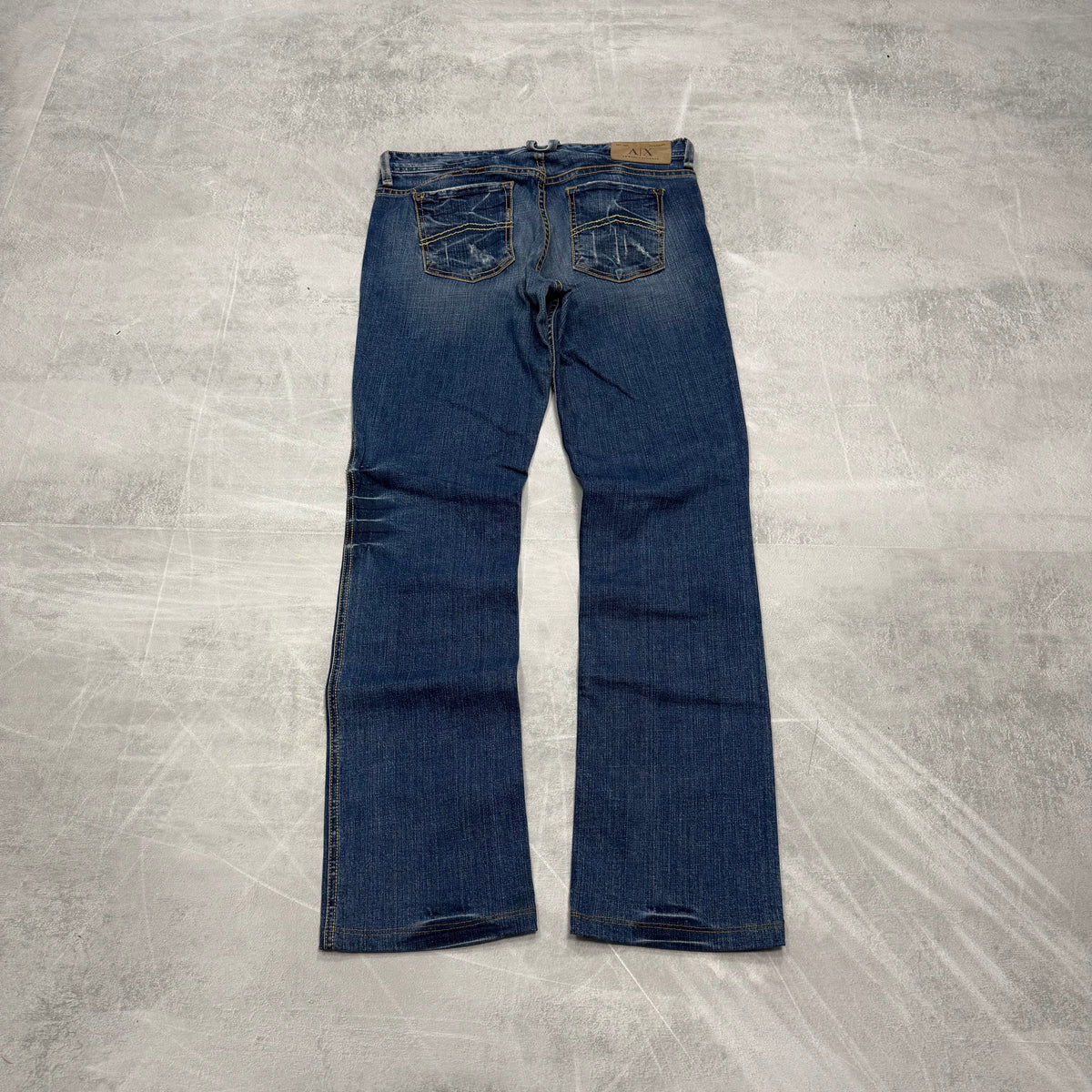Armani Bootcut Washed Vintage Jeans | XS