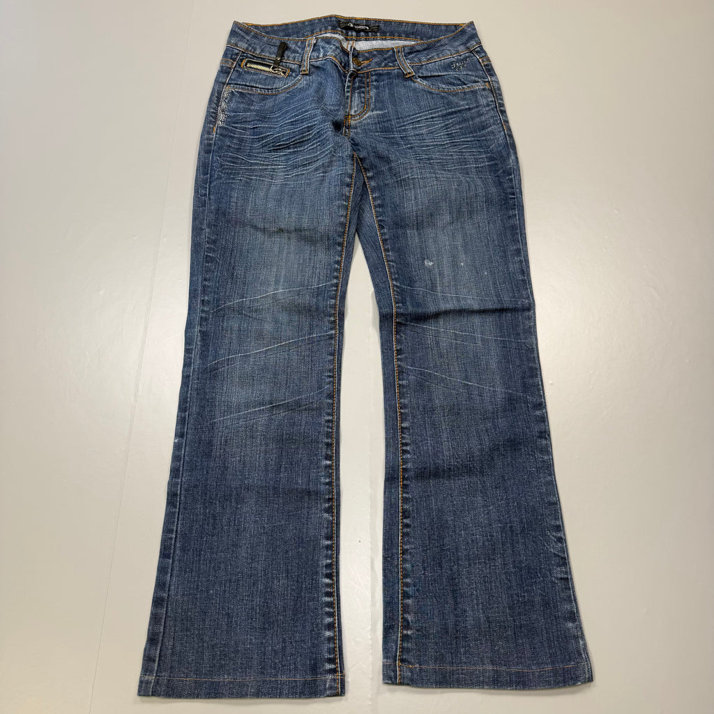 Y2K Bootcut Washed Vintage Jeans | XS
