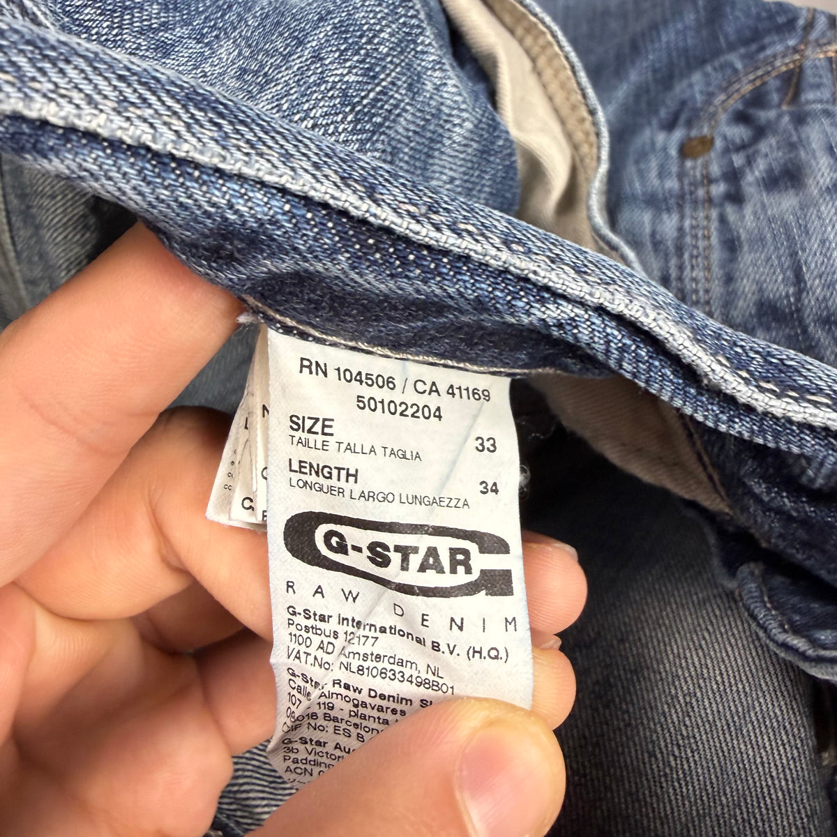 G-Star Washed Vintage Jeans | L