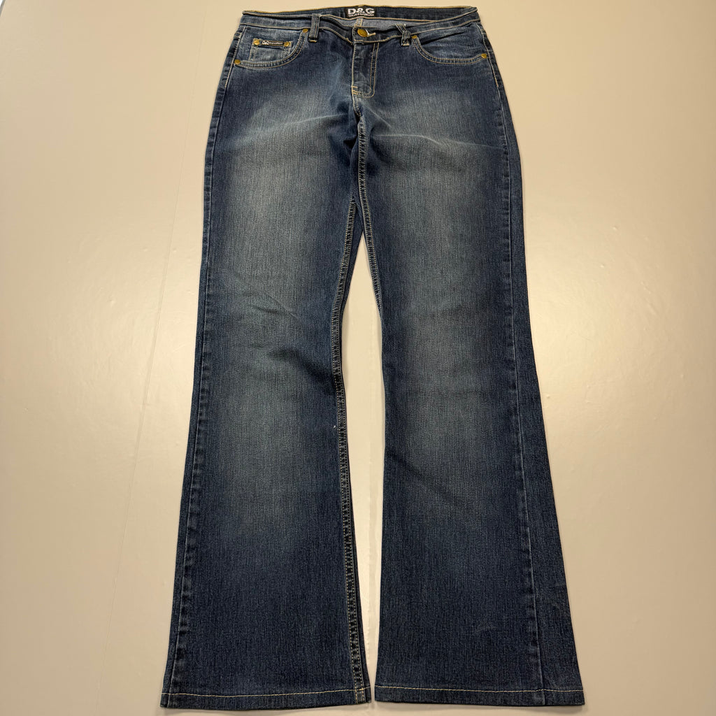 Dolce Gabana Back Print Bootcut Vintage Jeans | S
