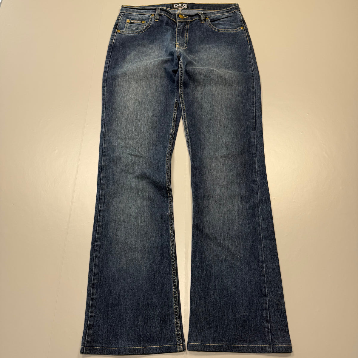 Dolce Gabana Back Print Bootcut Vintage Jeans | S