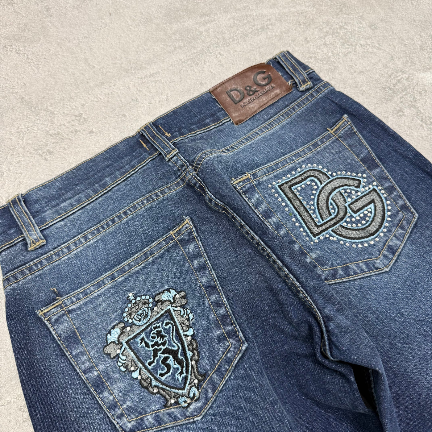 Dolce Gabana Big Print Vintage Jeans | S