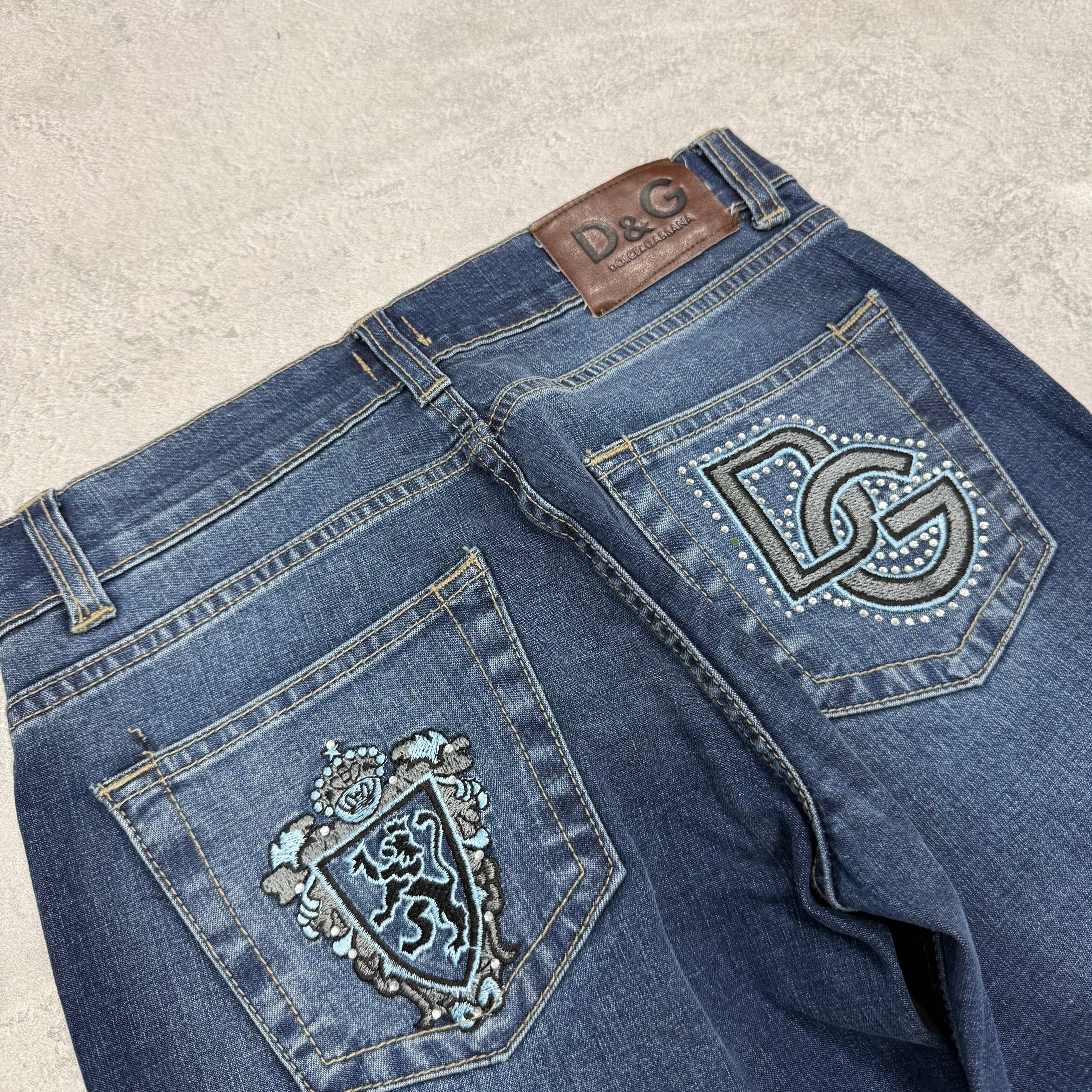 Dolce Gabana Big Print Vintage Jeans | S