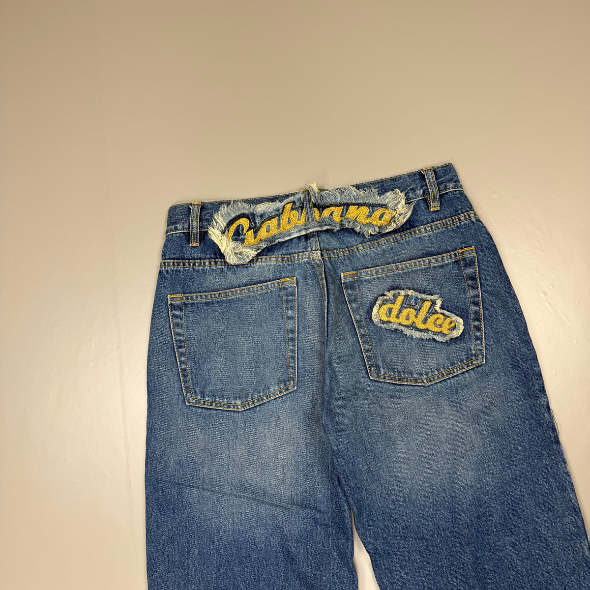Dolce Gabana Back Print Vintage Jeans | S