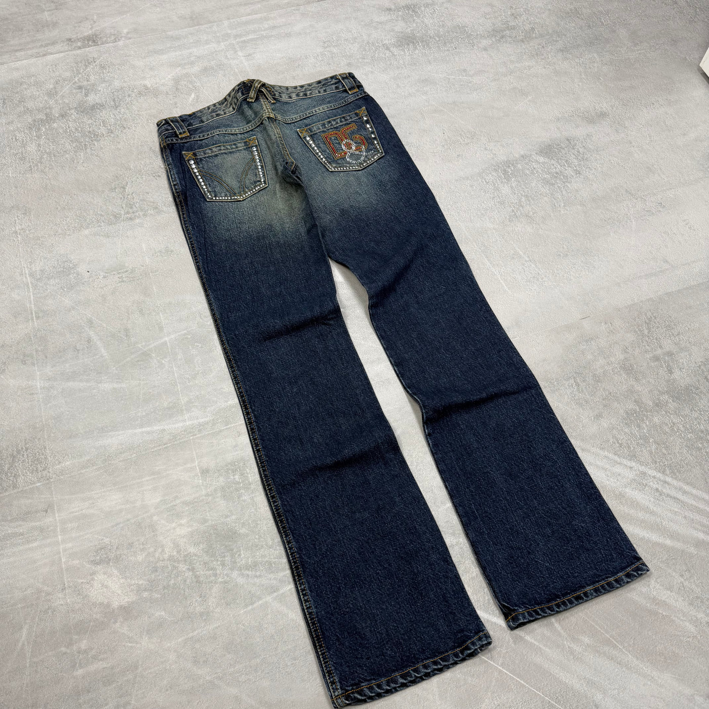 Dolce Gabana Big Print Vintage Jeans | S