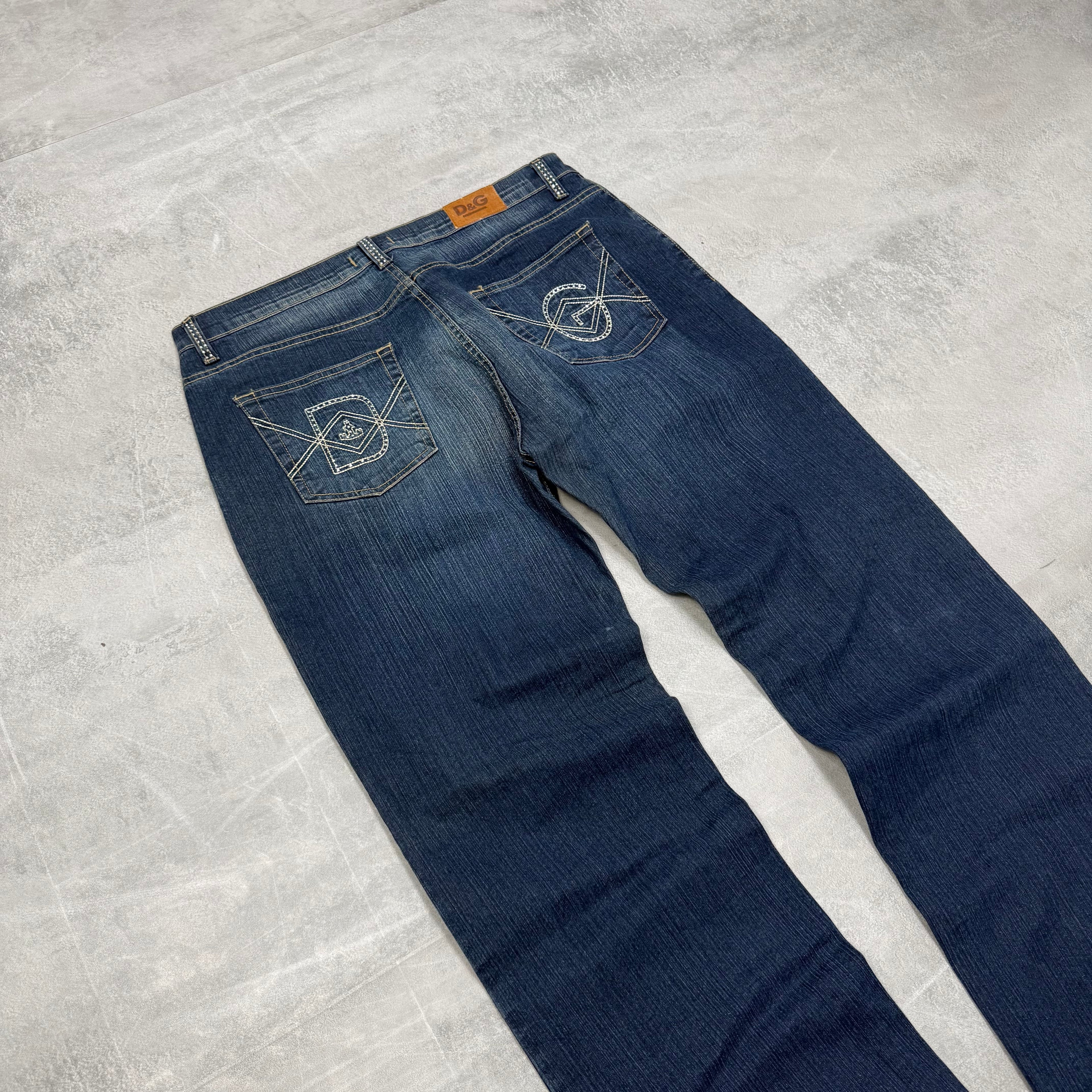 Dolce Gabana Big Print Vintage Jeans | S
