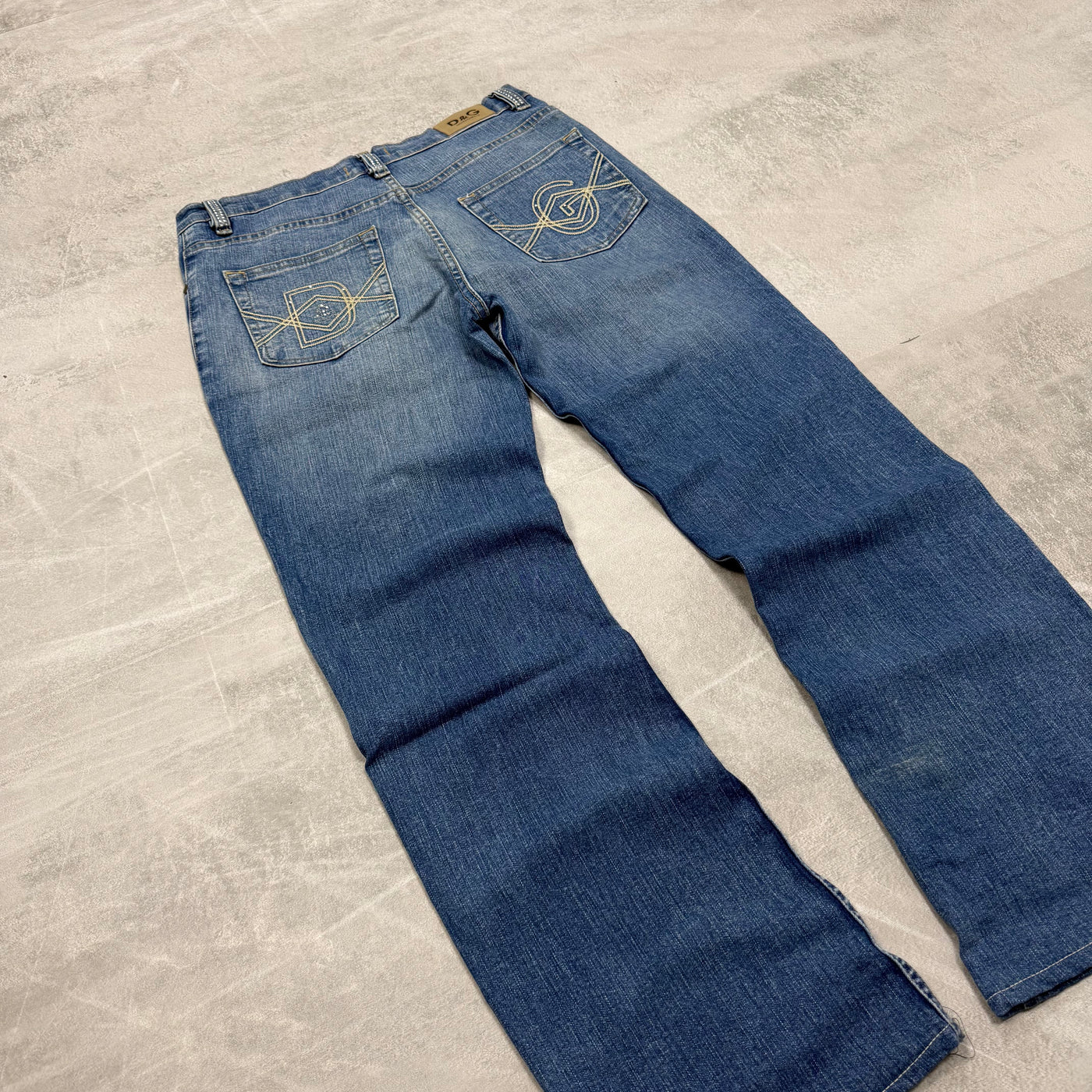 Dolce Gabana Big Print Vintage Jeans | S
