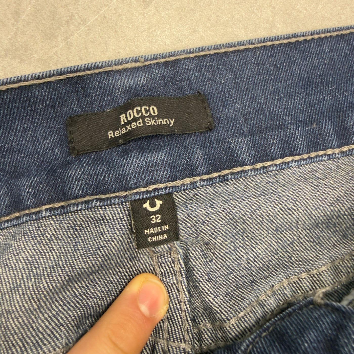 True Religion Washed Vintage Jeans | S