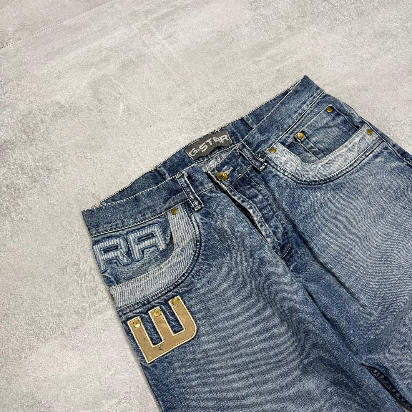 G-Star Big Print Vintage Jeans | S
