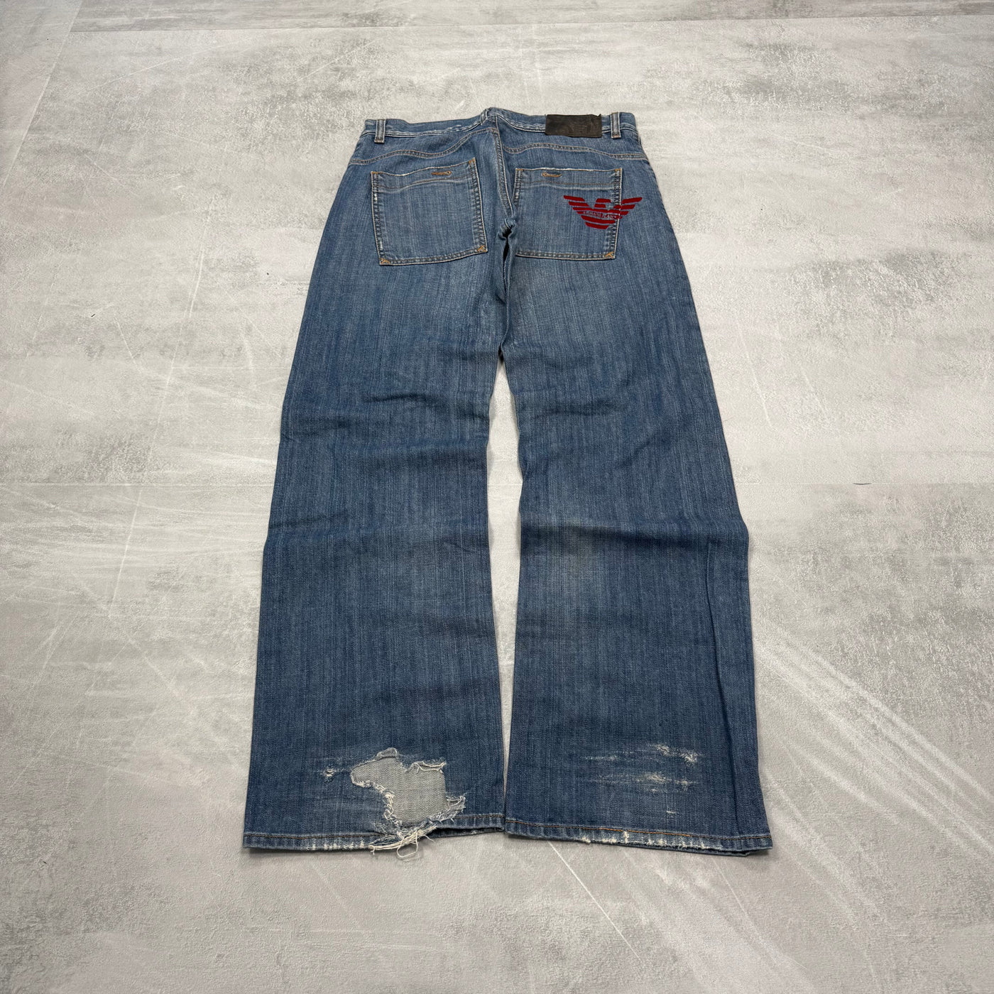 Armani Big Print Vintage Jeans | M