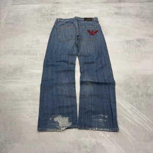 Armani Big Print Vintage Jeans | M