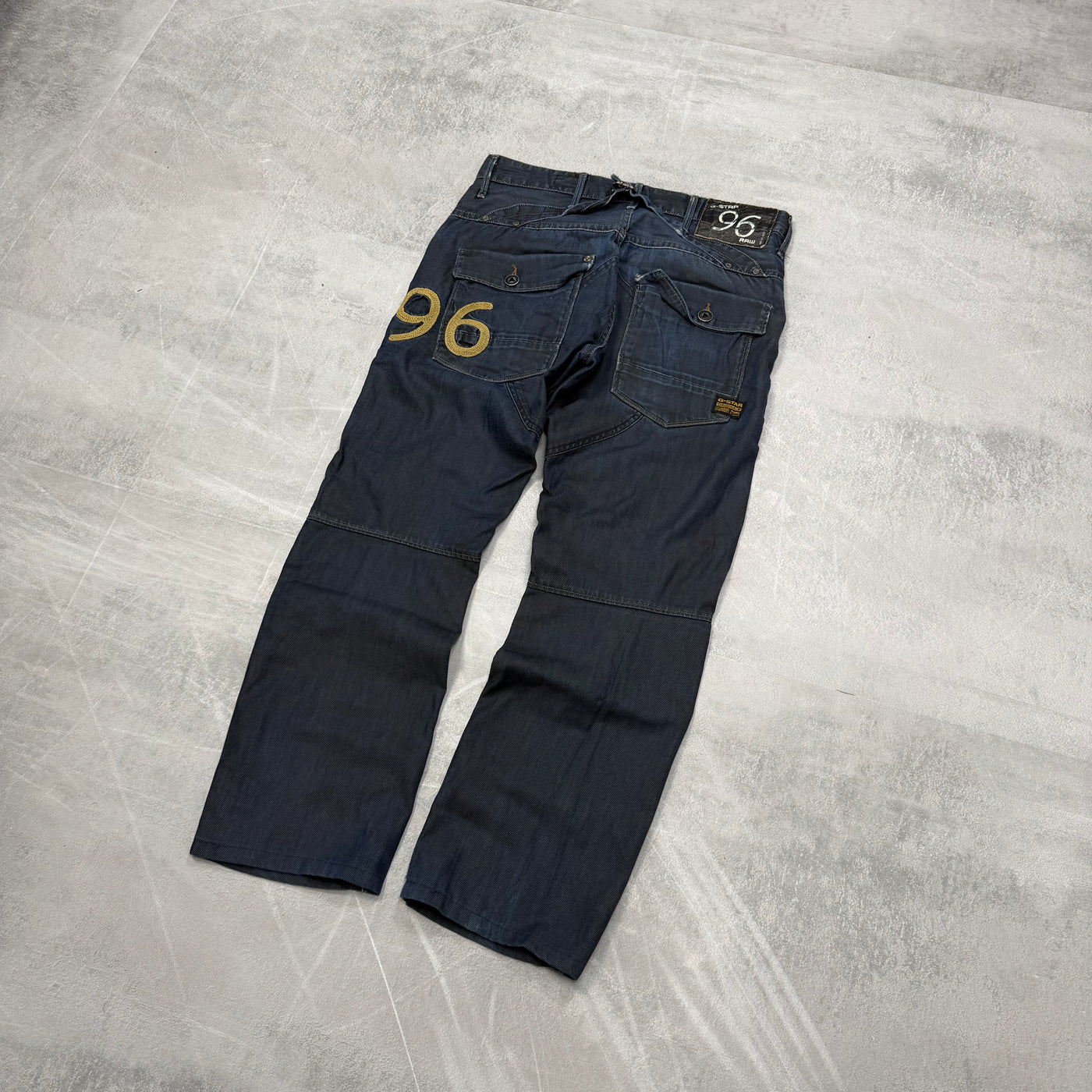 G-Star Big Print Washed Vintage Jeans | S