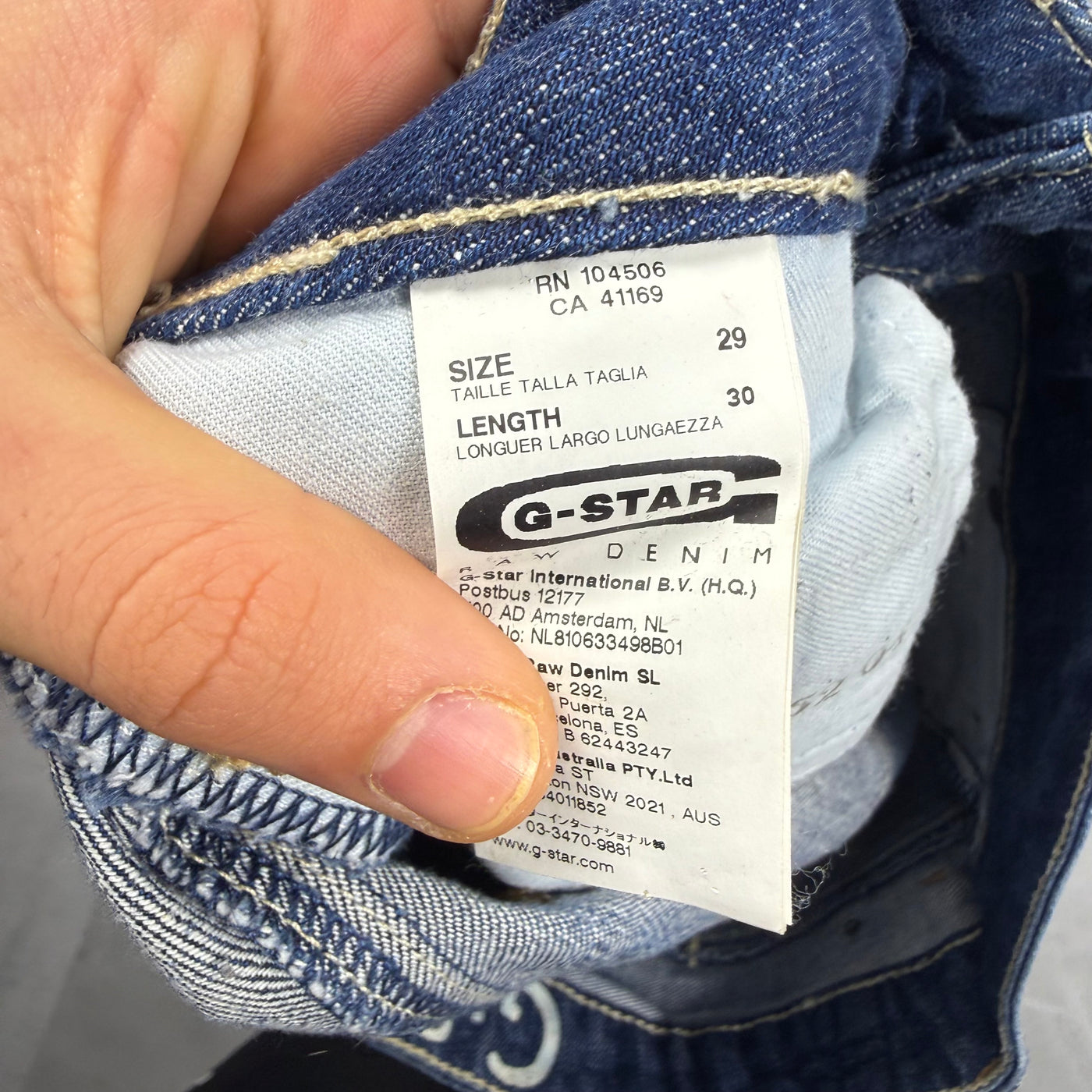 G-Star Washed Vintage Jeans | S