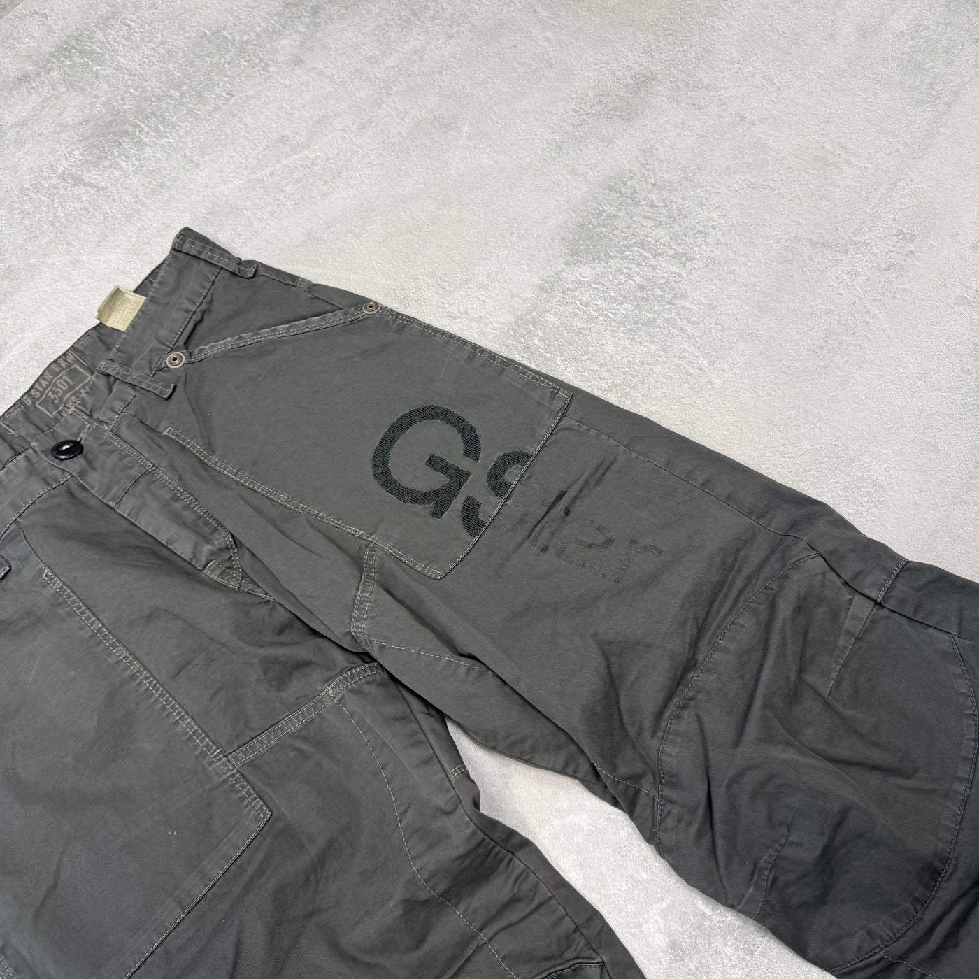 G-Star Big Print Vintage Cargo Jeans | S