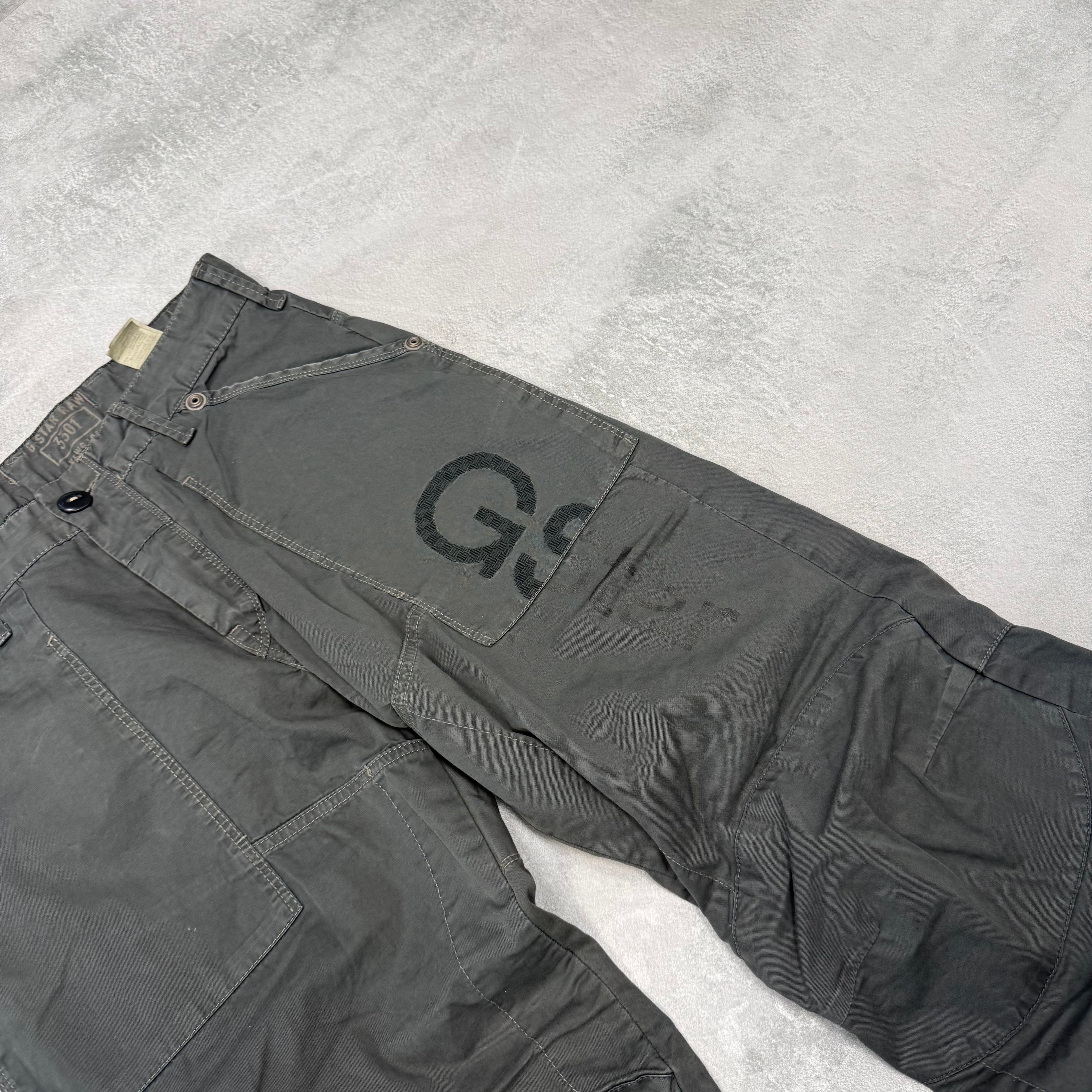 G-Star Big Print Vintage Cargo Jeans | S