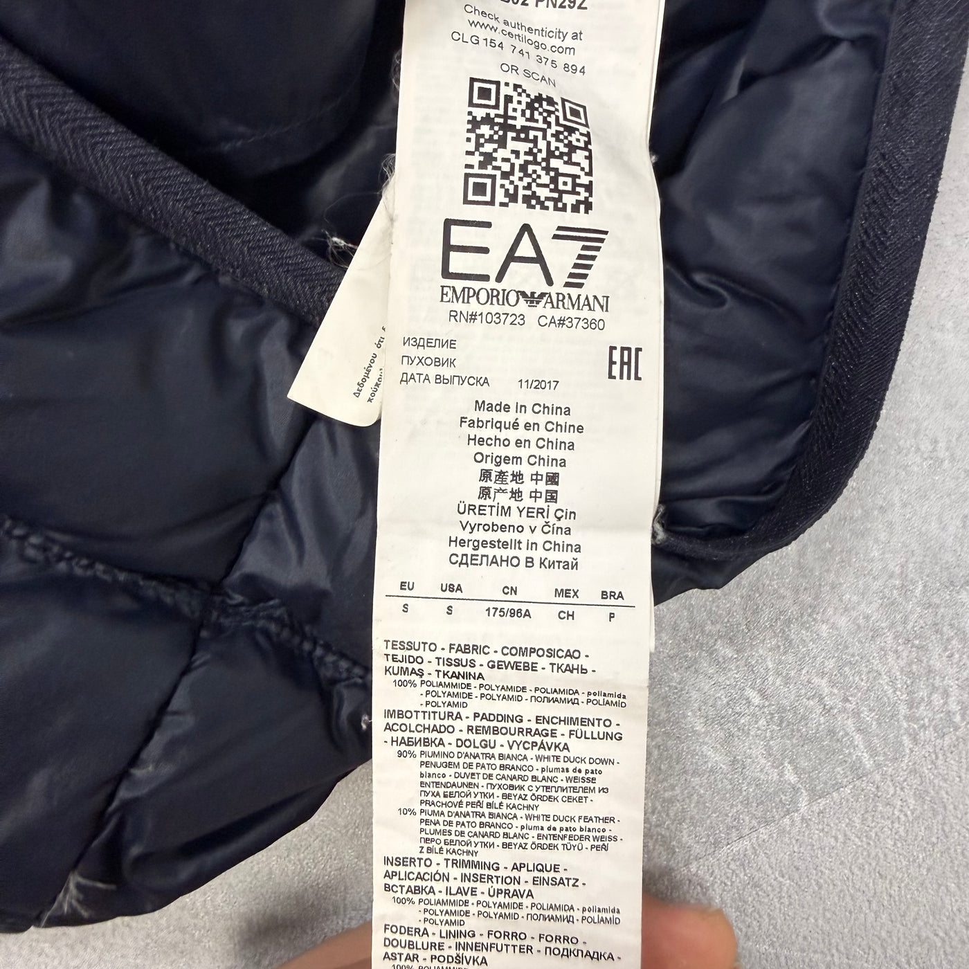 Armani Vintage Puffer Jacket | S