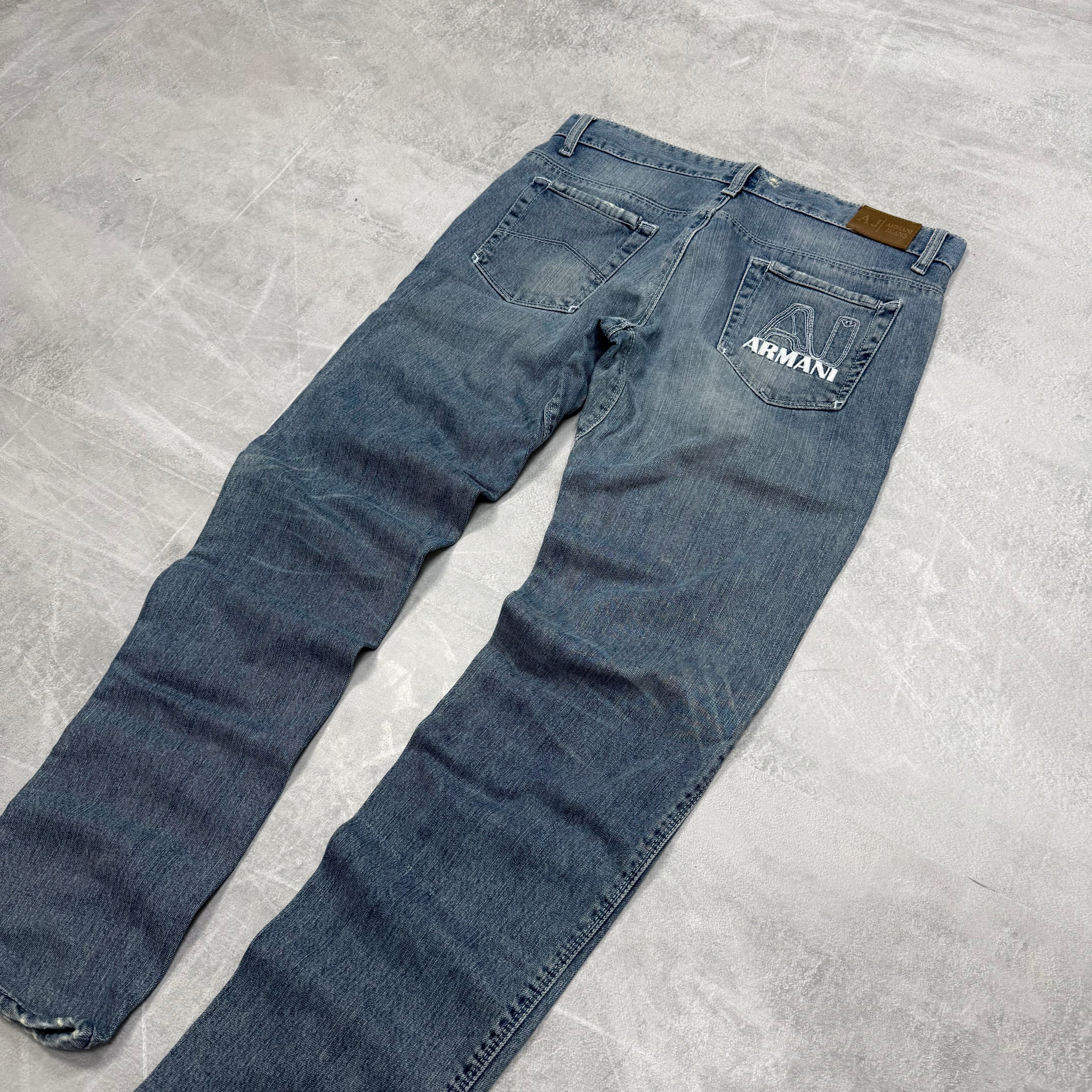 Armani Big Logo Vintage Jeans | XS