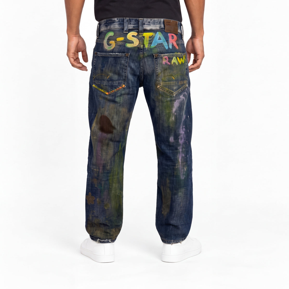G-Star Big Print Vintage Jeans | S