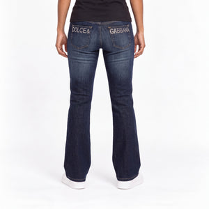 Dolce Gabana Big Print Vintage Jeans | S